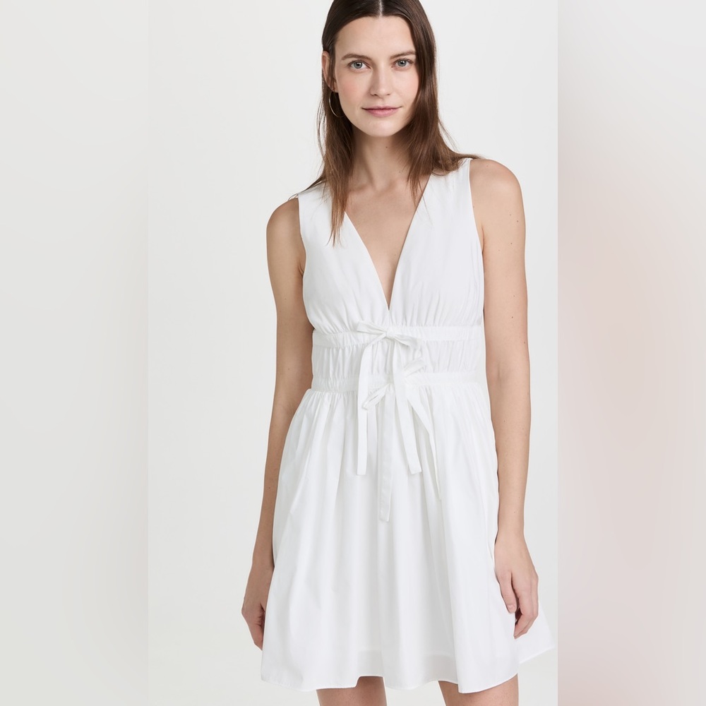 NWT Amanda Uprichard Sleeveless Morello Dress - White Size Small